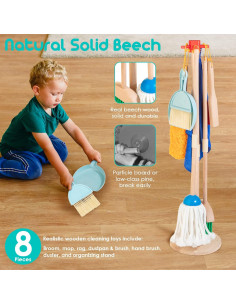 Juego de Limpieza para Niños de Madera 8 Piezas ShenZhen 2