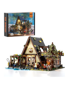 Set de Bloques Iluminados FUNWHOLE Chalet A-Frame 2061 Piezas