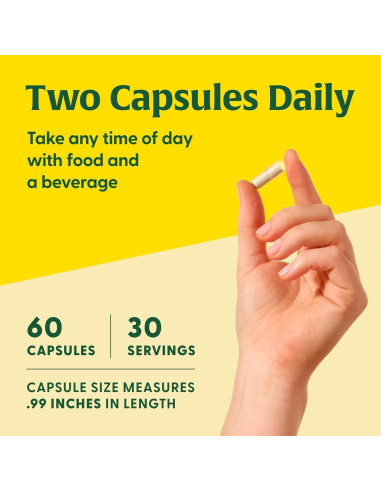 MegaFood Magnesio 300 mg - Glicinato, Citrato y Malato - 60 Cápsulas