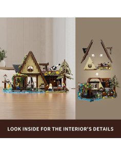 Set de Bloques Iluminados FUNWHOLE Chalet A-Frame 2061 Piezas 2