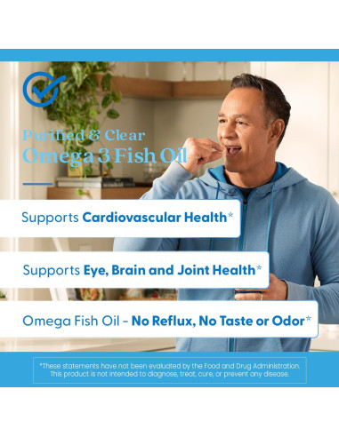 Aceite de Pescado Omega 3 Purificado Doctor's Best 120 Gelatinas