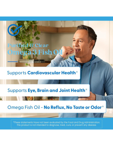 Aceite de Pescado Omega 3 Purificado Doctor's Best 120 Gelatinas