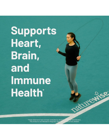 NatureWise Omega 3 Suplemento 1000mg + Vitamina E - 60 Cápsulas