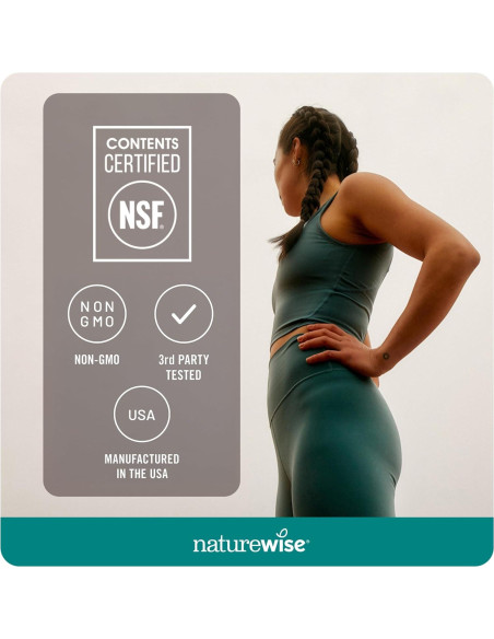 NatureWise Omega 3 Suplemento 1000mg + Vitamina E - 60 Cápsulas