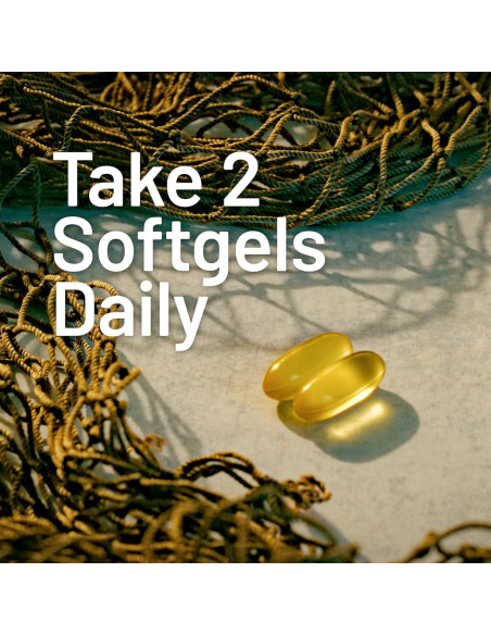 NatureWise Omega 3 Suplemento 1000mg + Vitamina E - 60 Cápsulas