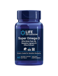 Life Extension Super Omega-3 EPA/DHA Aceite de Pescado 60 Gelatinas