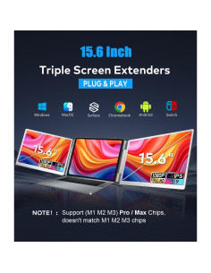 Extensor de Pantalla FHD 15.6" SHENZHEN para Laptop 12-18.5" 2