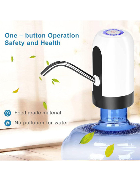 Bomba Dispensadora de Agua 5 Galones BLNYPOR USB Recargable
