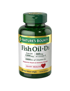 Aceite de Pescado Nature's Bounty 1200mg + Vitamina D3 1000UI