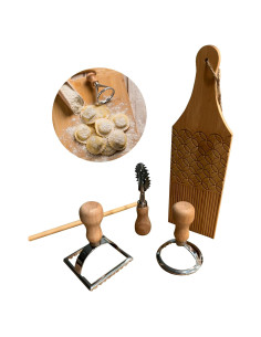 Juego de Utensilios para Hacer Pasta Genérico - Tabla de Gnocchi y Cortador de Ravioli