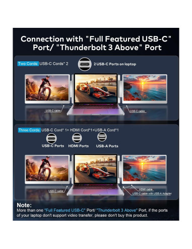 Extensor de Pantalla FHD 15.6" SHENZHEN para Laptop 12-18.5"