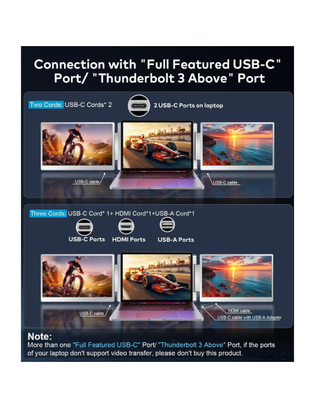 Extensor de Pantalla FHD 15.6" SHENZHEN para Laptop 12-18.5"