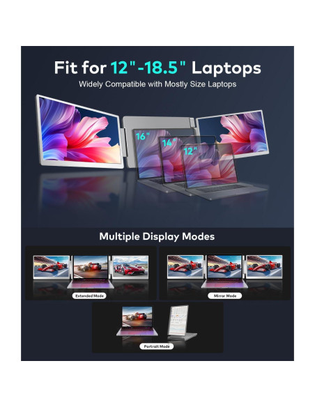 Extensor de Pantalla FHD 15.6" SHENZHEN para Laptop 12-18.5"