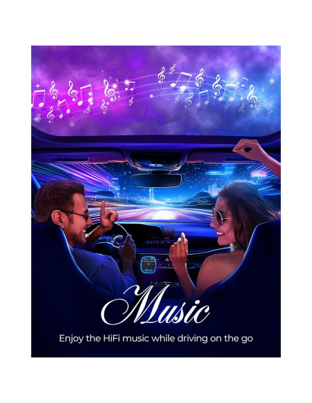 Transmisor FM Inalámbrico LENCENT T25 con Carga USB Doble