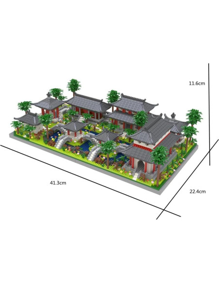 Conjunto Micro Bloques Jardín Suzhou Kadablk 3988 PCS