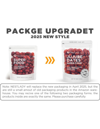 Dátil Rojo Jujube NESTLADY 454g - Snack Saludable 100% Natural