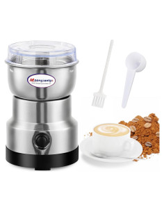 Molinillo de Café Eléctrico Moongiantgo 200W Mini Plata