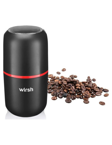 Molinillo de Café Eléctrico Wirsh D150B 120g Acero Inoxidable