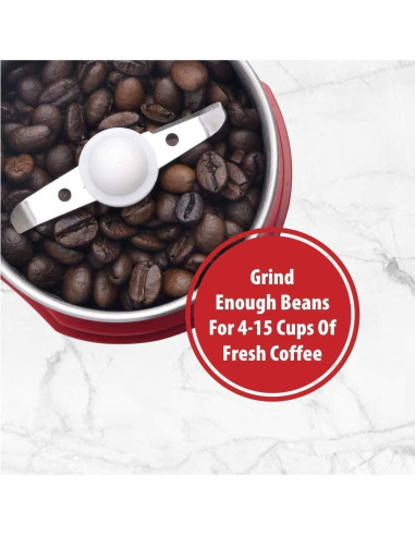 Molinillo de Café Eléctrico Wirsh D150B 120g Acero Inoxidable
