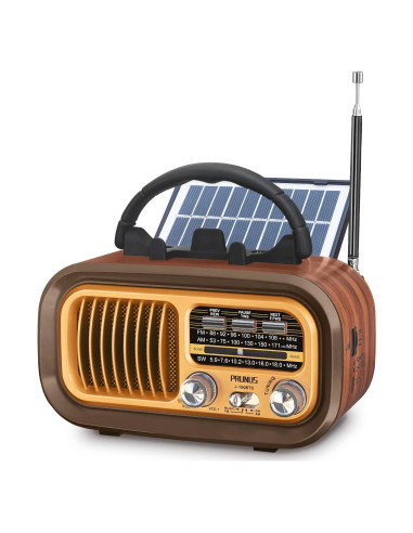 Radio Portátil PRUNUS J-150 AM FM Bluetooth Retro 0.54 kg