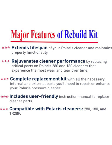 Kit de Mantenimiento para Limpiador de Piscina ATIE A49