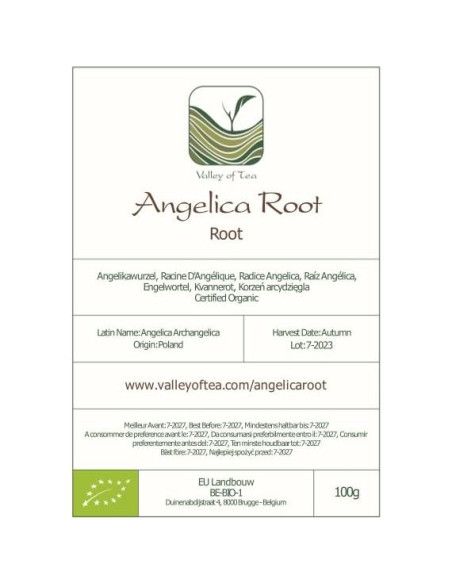 Té Orgánico de Raíz de Angélica 100g - Valley of Tea