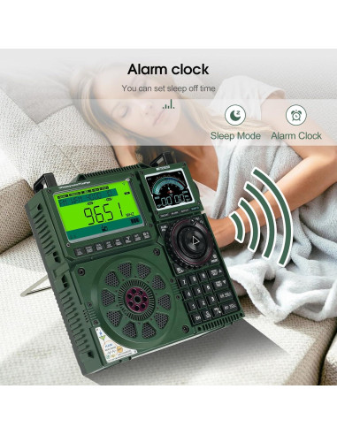 Receptor de Radio Retekess TR113 AM FM SSB Bluetooth 1600 Presets