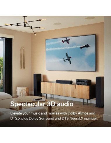 Receptor AV Denon AVR-S970H 8K 7.2 Canales 90W Negro