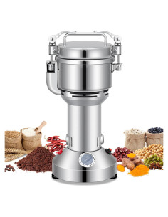 Molino de Granos Eléctrico LEEVOT 300g 1200W Acero Inoxidable