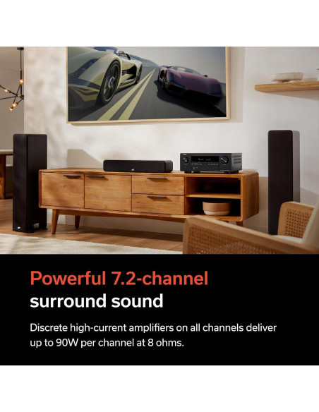 Receptor AV Denon AVR-S970H 8K 7.2 Canales 90W Negro