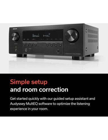 Receptor AV Denon AVR-S970H 8K 7.2 Canales 90W Negro