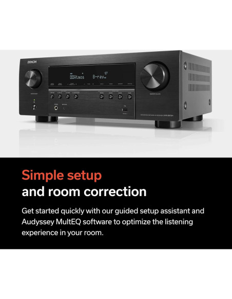 Receptor AV Denon AVR-S970H 8K 7.2 Canales 90W Negro