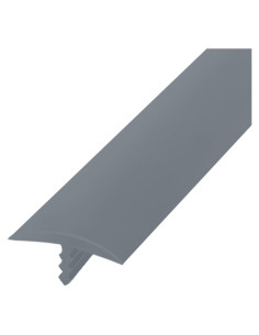 Moldura de goma T Aroilder 20 pies gris para estantes