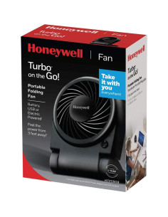 Ventilador Personal Honeywell HTF090B Turbo Portátil Negro 2