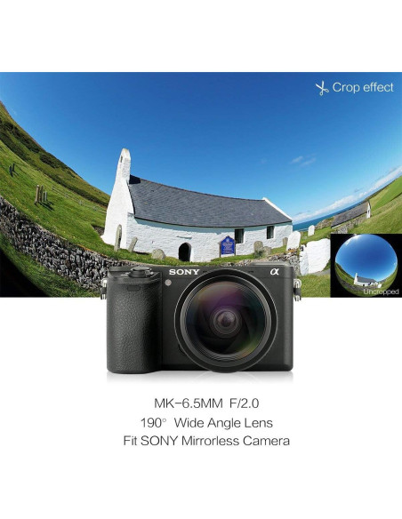 Lente Ojo de Pez MEKE 6.5mm f2.0 para Cámaras Sony