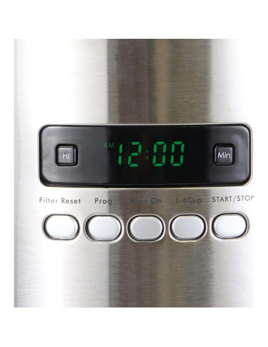 Cafetera Programable Kenmore 12 Tazas Acero Inoxidable