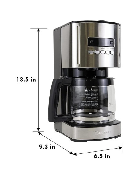 Cafetera Programable Kenmore 12 Tazas Acero Inoxidable