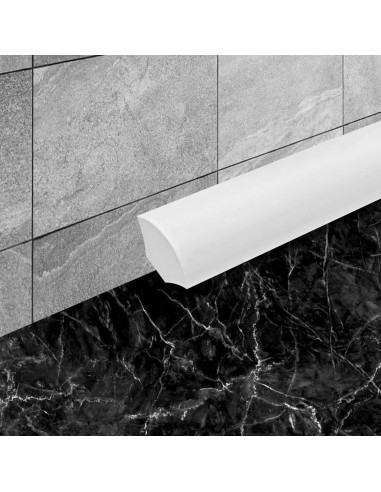 Moldura Flexible Autoadhesiva Miuwauer QRM 3.05m Blanco