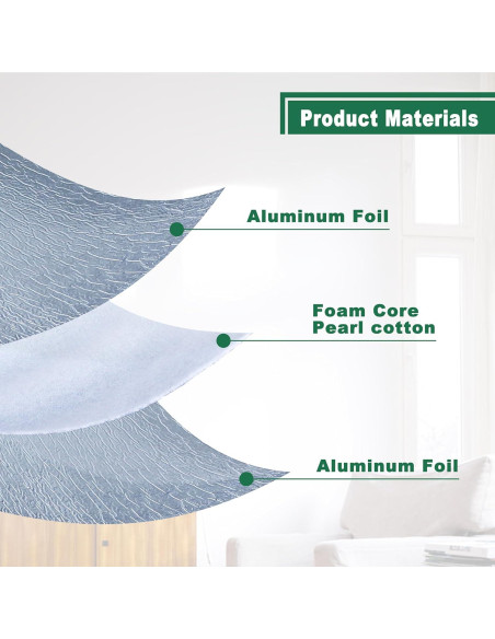 Aislamiento Reflectante Nasibey 3mm 30.48x3.05m para Techos y Paredes