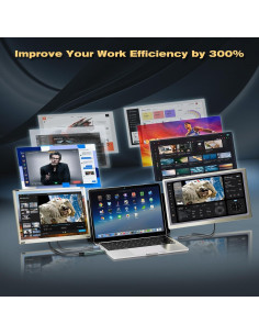 Extensor de Pantalla Teamgee S6 15.6" FHD 1080P Portátil 2