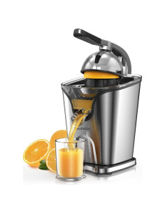 Exprimidor de cítricos eléctrico Healnitor 150W acero inoxidable