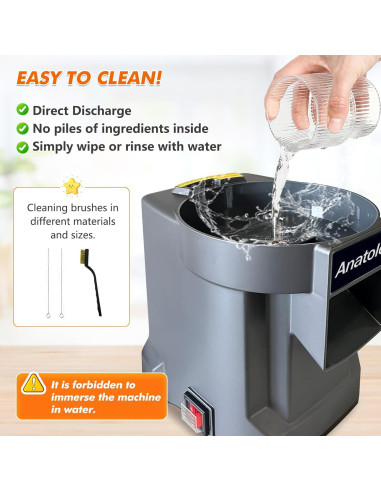 Cortador de Verduras Eléctrico Anatole CFP-1 100W Acero Inoxidable