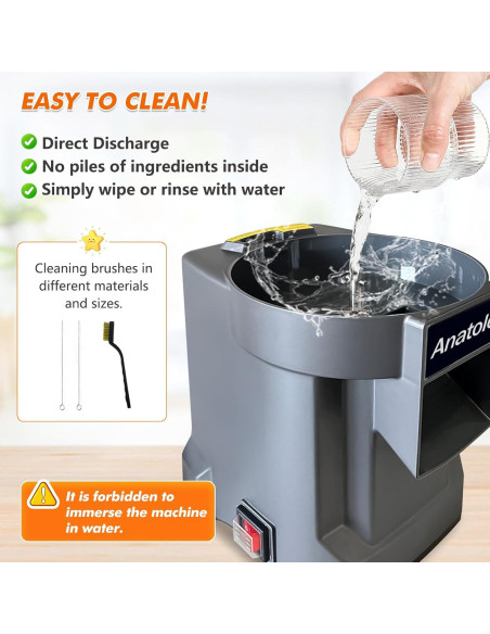 Cortador de Verduras Eléctrico Anatole CFP-1 100W Acero Inoxidable