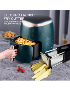 Cortador de Papas Fritas Eléctrico Fstcrt 1.27 cm y 0.95 cm 2
