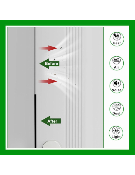 Burlete de Puerta KAIYUER 2 Rollos 10m Espuma Insonorizante