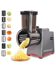 Rallador de Queso Eléctrico 7 en 1 PARTNERJOY 250W