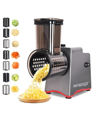 Rallador de Queso Eléctrico 7 en 1 PARTNERJOY 250W