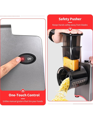 Rallador de Queso Eléctrico 7 en 1 PARTNERJOY 250W