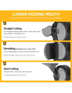 Picadora de Verduras Eléctrica TERUISI 200W 3 Funciones Ajustable 2