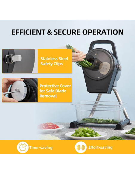 Picadora de Verduras Eléctrica TERUISI 200W 3 Funciones Ajustable